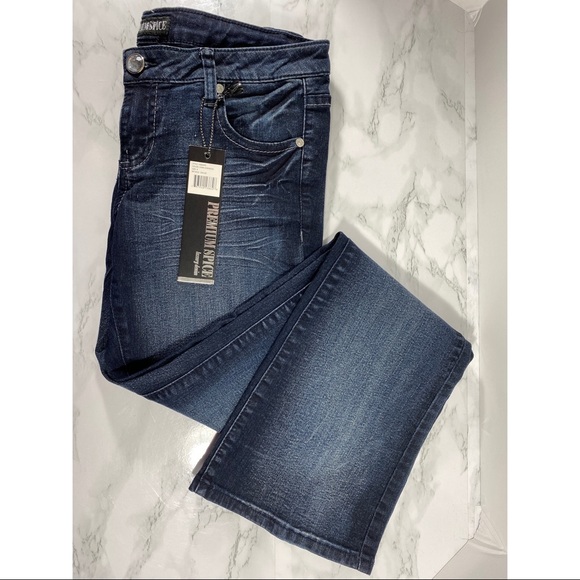 Premium Spice Whiskered Rhinestone Jeans - Picture 3 of 5